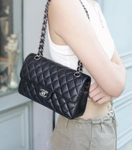 Load image into Gallery viewer, Chanel Small Classic Flap Black Caviar Silver Hw

