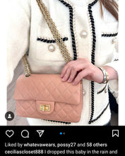 Load image into Gallery viewer, Chanel Mini Caviar Reissue 224 Navy Gold Hardware
