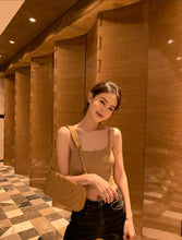 Load image into Gallery viewer, Chanel Pochette Jennie Shoulder Bag Dark Beige Caviar 24k Gold
