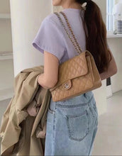 Load image into Gallery viewer, Chanel Dark Beige Classic Medium Flap Caviar 24k Gold
