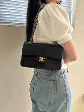 Load image into Gallery viewer, Chanel Single Flap Small Flap Sellier Black Lambskin 24k Gold
