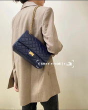 Load image into Gallery viewer, Chanel Classic Reissue 226 Navy Caviar Gold Hw
