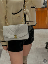 Load image into Gallery viewer, Chanel Diana Caviar Small White 24k Gold
