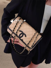 Load image into Gallery viewer, Chanel Filigree Small Flap Caviar Beige/Black
