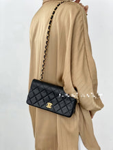 Load image into Gallery viewer, Chanel Mini Statement Flap Vtg Navy 24k Gold
