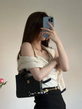 Load image into Gallery viewer, Chanel Mini 31 Black Vintage 24k Gold
