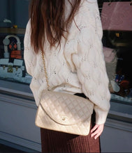 Load image into Gallery viewer, Chanel Caramel Half Moon Small Flap 24k Gold

