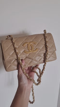 Load and play video in Gallery viewer, Chanel Vintage Mini Rectangular Dark Beige Big CC 24k Gold
