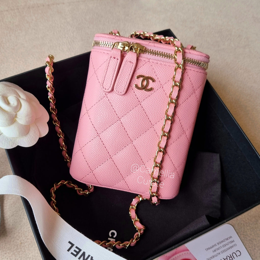 Chanel Vertical Vanity in 22C Sakura Pink Caviar LGHW – Brands Lover