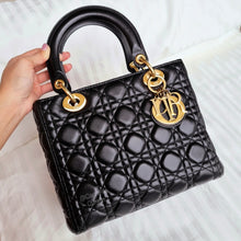 Load image into Gallery viewer, Lady Dior Classic Medium Gold HW
