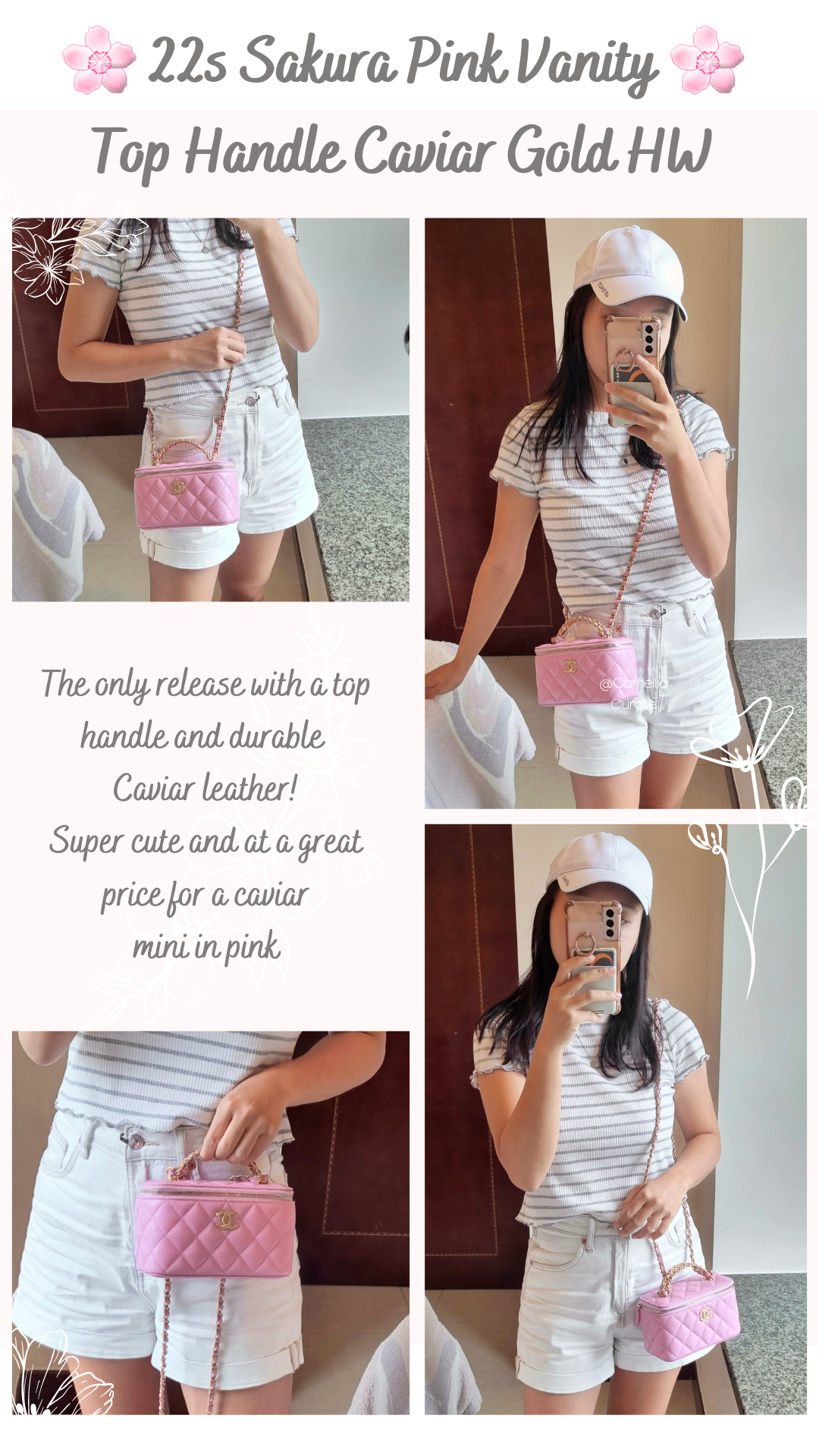 Túi Chanel Vanity With Chain Mini Handle Bag Cao Cấp  97Luxury