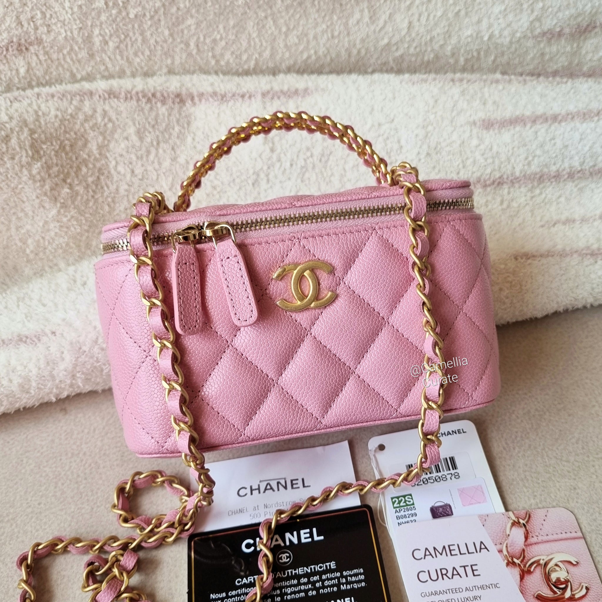 Chanel Vanity Top Handle Caviar Gold HW – CamelliaCurate