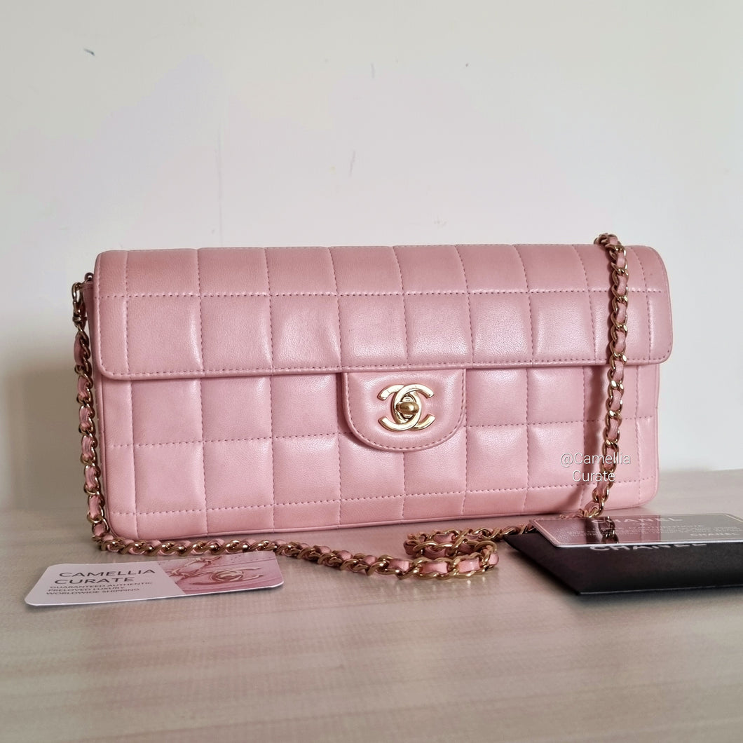 Chanel Pink Chocobar Flap 24k Gold